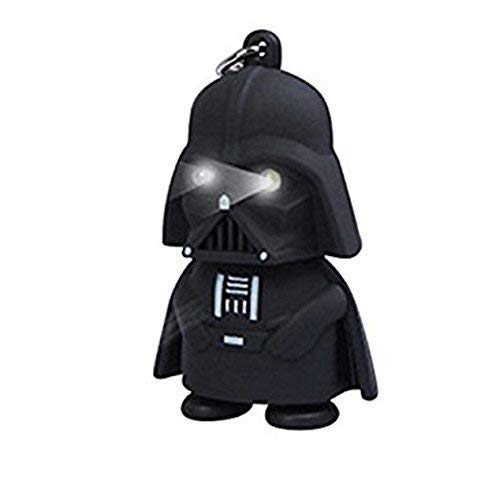 Darth Vader Star Wars Collectors Cartoon Light Up & Sound Keyrings chain chains bag clip charm for Christmas Birthday Stocking Filler Novelty Small Gift Set Ideas for Kids Men Women