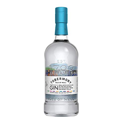 Tobermory Hebridean Gin, 70cl, Craft Scottish Gin with Gift Box