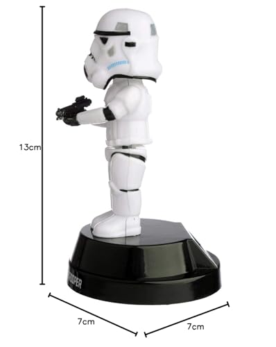 Puckator The Original Stormtrooper Solar Pal - Home Office Table Desk Dashboard Car Decor Decoration - Gift Ideas - Gifts For Teenage Old Boy Girl Dad Mums - Powered KIds Toys Toy Figure Figures