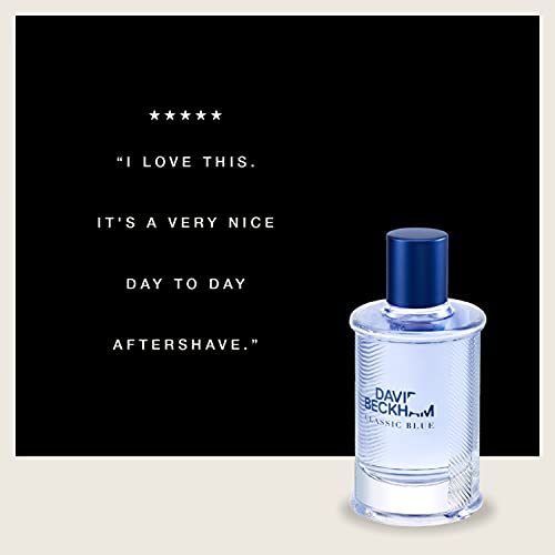 DAVID BECKHAM Classic Blue - Eau de Toilette For Men - Citrus Woody Fougère Profile With Notes Of Grapefruit, Clary Sage, Moss - Long-lasting - 90ml