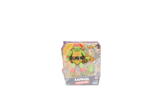 Teenage Mutant Ninja Turtles: Mutant Mayhem 4.65-Inch Raphael Basic Action Figure. Ideal present for boys 4 to 7 years and TMNT fans!