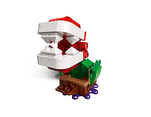 LEGO 71382 Super Mario Piranha Plant Puzzling Challenge Expansion Set, Soda Jungle Collectible Modular Playset with Spiny Figure