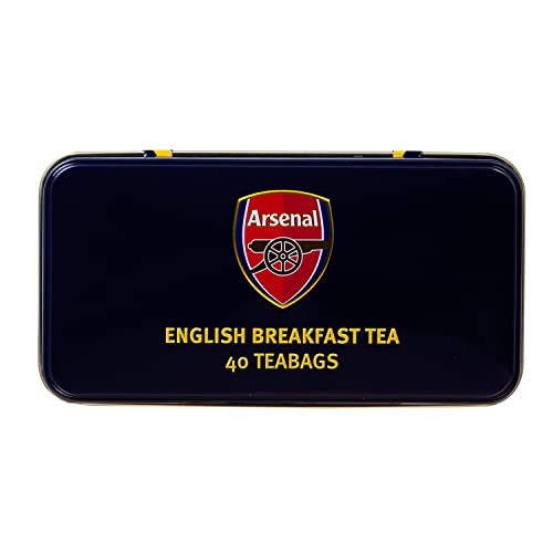 New English Teas Arsenal Bruised Banana Tea Tin with 40 English Breakfast Teabags - Gift Guide