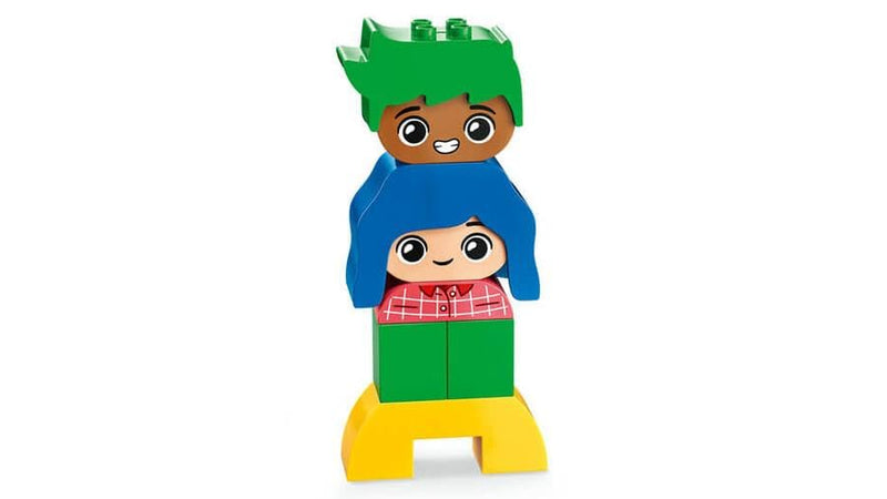 LEGO DUPLO My First Big Feelings & Emotions, Customisable Early Development Activity Learning Toys with 23 Coloured Building Bricks and 4 Characters for Toddlers & Kids Aged 18 Months Old Plus 10415