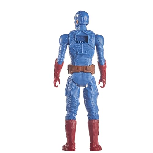 Marvel Avengers Titan Hero Series Captain America 12” Action Figure, Blue