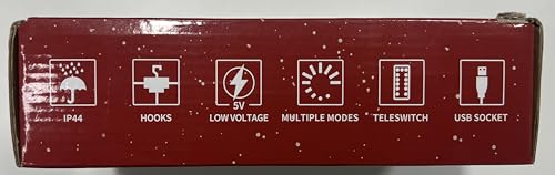 BLOOMWIN Christmas Window Lights 3m x 0.65m LED String Light Curtain Fairy Light with 8 Modes Xmas Decoration for Indoor Party Wedding Bedroom(Cool White) - Gift Guide