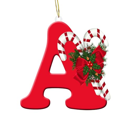 26 English Letters Christmas Tree Decorations,Christmas Alphabet Letter Pendant,Christmas Tree Hanging Ornament,Christmas Decoration Home Party Decor Holiday Wedding Xmas Tree Hanging Decor - Gift Guide