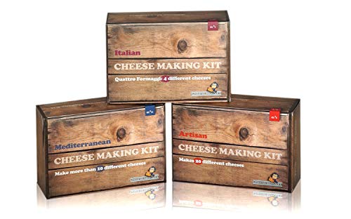 Cheese Making Kit - make 30 different Artisan Cheeses Basket - Gift Guide