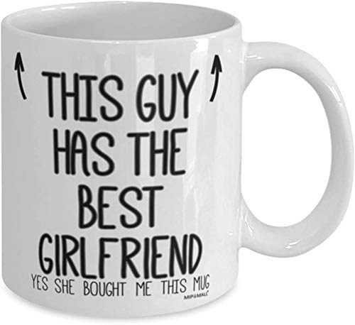 Boyfriends Mug - Fathers Day Mug for Him, Gifts for Boyfriend - This Guy has The Best Girlfriend, Birthday Gifts for him, Coffee Mugs Cup, Present for Christmas - wm7419 - Gift Guide