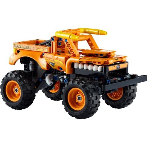 LEGO Technic Monster Jam El Toro Loco 42135 Model Building Kit; A 2-in-1 Pull-Back Toy for Kids Who Love Monster Trucks; Makes A Great Birthday Gift for Monster Truck Fans; For Ages 7+ (247 Pieces)