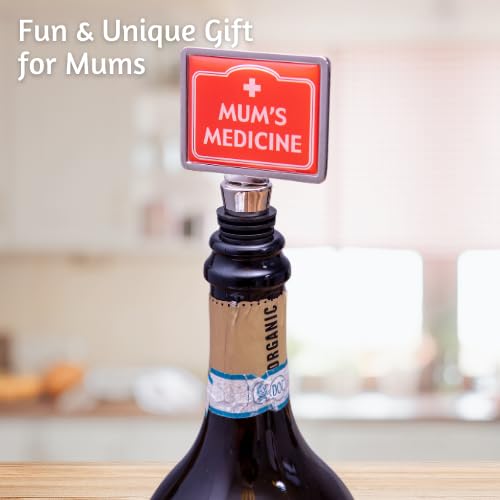 Boxer Gifts Medicine Novelty Bottle Stopper-Funny Wine Gifts for Mum On Mother’s Day Christmas & Birthday from Daughter or Son, Metal