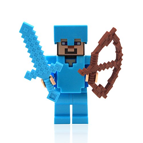 LEGO Minecraft Steve with Diamond Armor and Sword