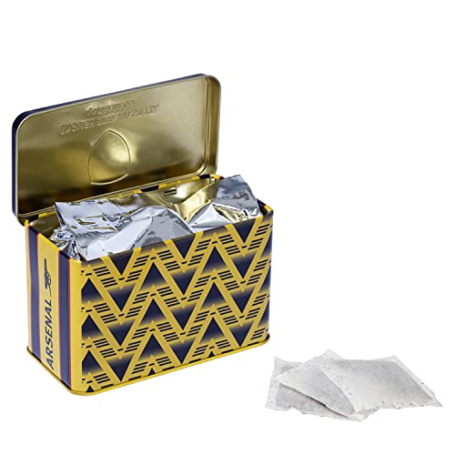 New English Teas Arsenal Bruised Banana Tea Tin with 40 English Breakfast Teabags - Gift Guide