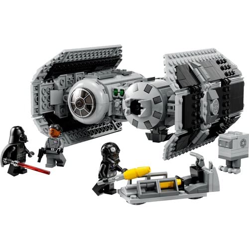 LEGO Star Wars TIE Bomber Model, Building Toy for 9 Plus Year Old Boys & Girls, Starfighter with Gonk Droid Figure & Darth Vader Minifgure with a Lightsaber, Collectable Gift Idea 75347