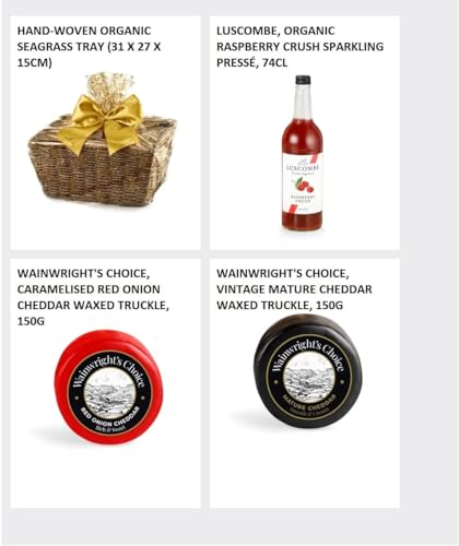 Gourmet Non Alcoholic Gift Hamper - Alcohol Free Stratford Hamper with Elderflower & Rose Presse, Luxury Cheddar, Shortbread, Fruit Cake - Luxury Food and Drink Gifts, from Regency Hampers