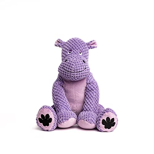 fabdog Floppies Plush Dog Toy - Cute & Durable Squeaky Large Dog Toys - Best Squeak Toy for Puppies and All Breeds | Ideal Pet Gift | Large Hippo - Gift Guide