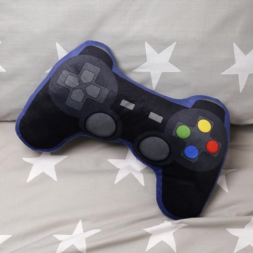 Puckator Plush Game Over Controller Shaped Cushion, Home Decorative, Gaming Gift, Novelty Shape 11.5x35x8cm