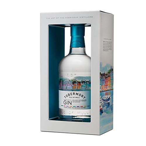 Tobermory Hebridean Gin, 70cl, Craft Scottish Gin with Gift Box