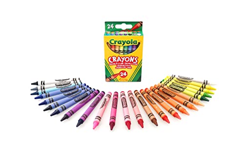 CRAYOLA Crayons, Bright Strong Colours, Multi, 24 Count (Pack of 1) (Packaging may vary) - Gift Guide