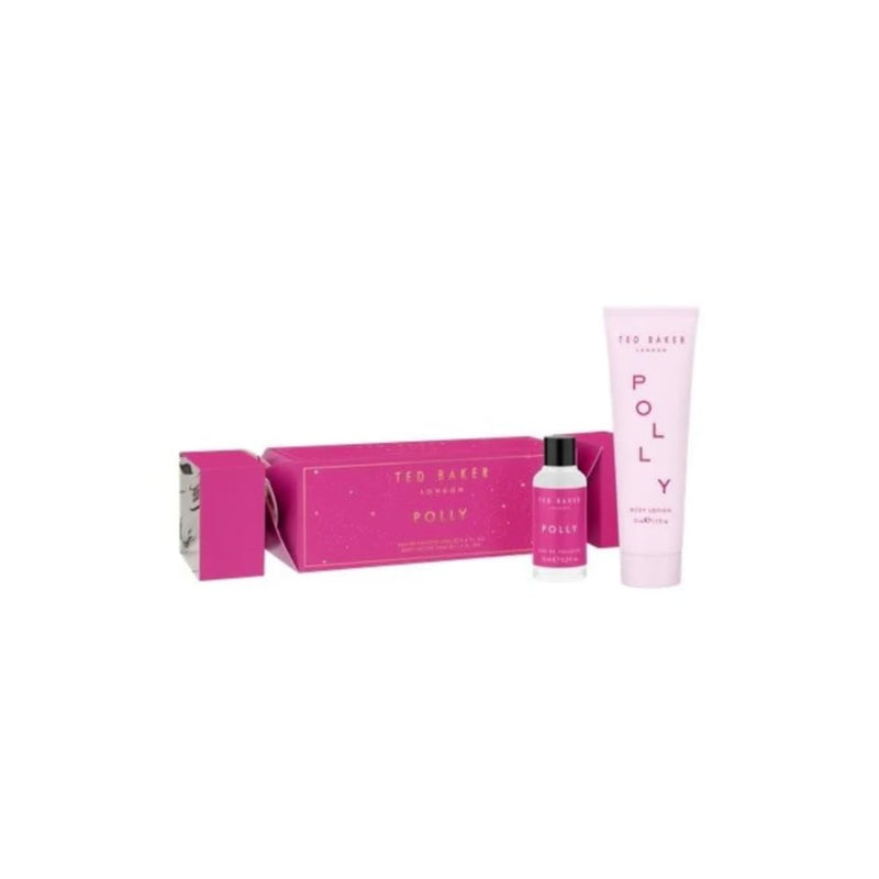 Ted Baker Polly Fragrance and Body Lotion gift set, Polly fragrance EDT with sweet fruity floral scent 15ml and body lotion 50ml, Cracker Gift Set