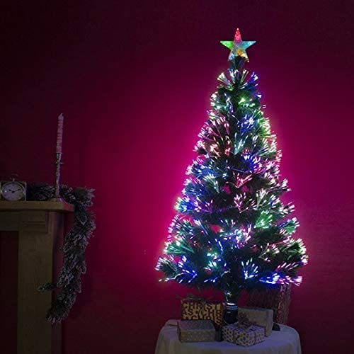 2ft Green Multi Coloured Fibre Optic Christmas Tree - Gift Guide
