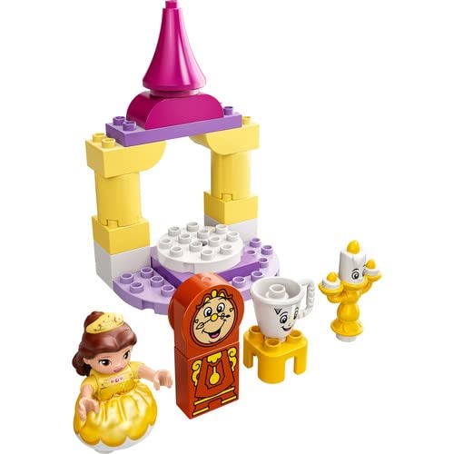 LEGO 10960 DUPLO Disney Princess Belle's Ballroom Castle, Beauty and The Beast Set, Toy for Toddlers, Girls and Boys 2 Plus Years Old