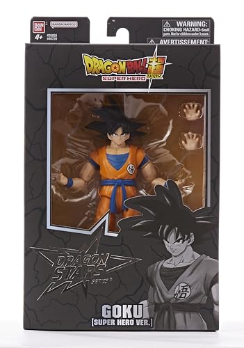 BANDAI Dragon Stars Figures Superhero Goku | Dragon Ball Superhero Goku Action Figure | 17cm Articulated Dragon Ball Figure Dragon Stars Anime Figures | Anime Gifts And Anime Merch