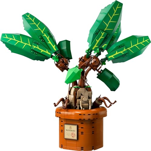 LEGO Harry Potter Mandrake Plant Toy Figure and Pot, Magical Set, Wizarding World Gift Idea for Girls, Boys and Fans, Imaginative Kids, Bedroom Decoration or Desk Accessory 76433