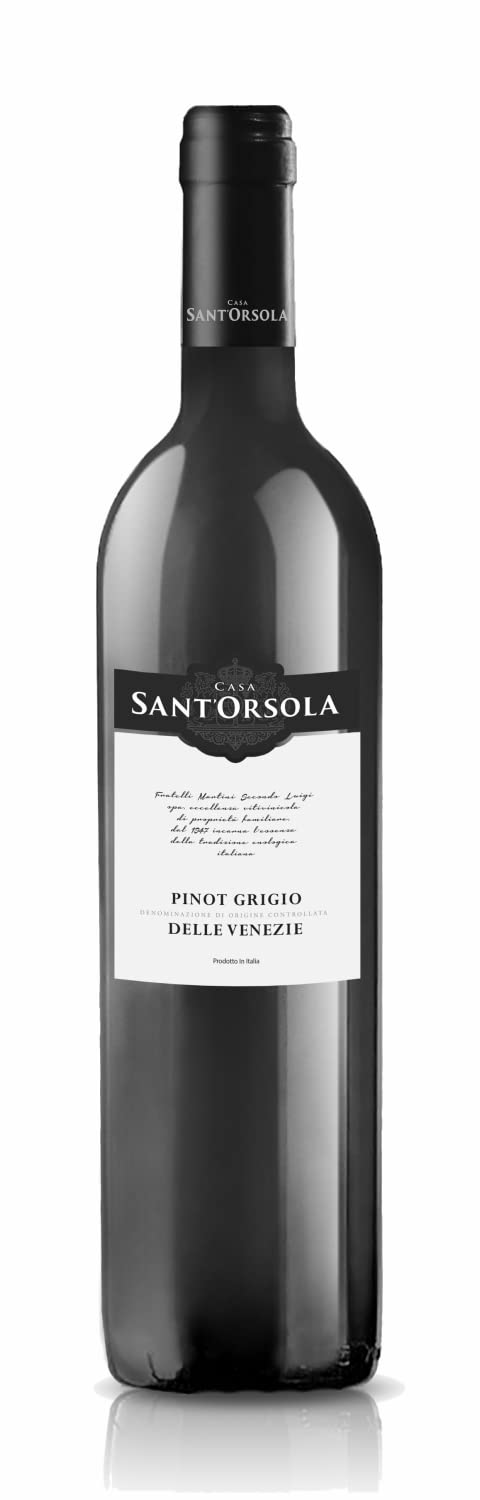 Sant'Orsola Pinot Grigio D.O.C. delle Venezie + Puglia I.G.T. Rosato + Montepulciano D.O.C. d'Abruzzo - Italian Wine Giftbox - Luxury Wine - Gifts for Women - Mum -3 x 750 ml