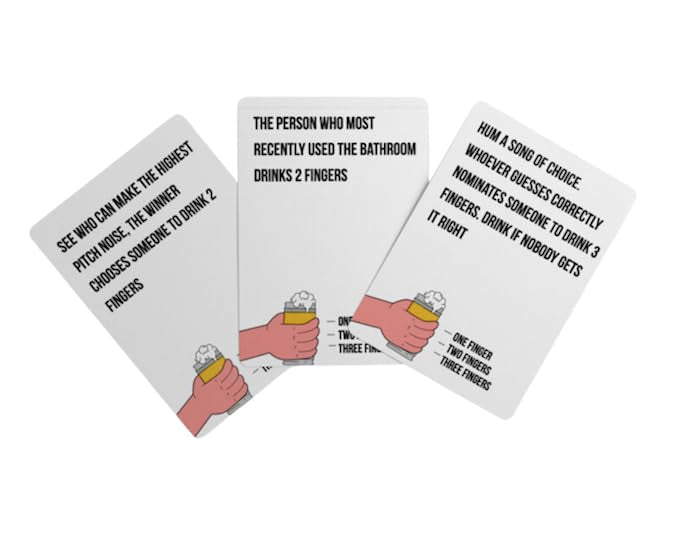 Drinky Cards - Drinking Games For Adults Party | Card Games For Adults | Fun Drinking Card Games | Hen Games & Stag Games | 100 Unique Challenges