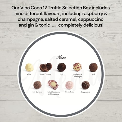 Vino Coco Chardonnay White Wine & Chocolate Truffles Gift Set - 13.5% ABV