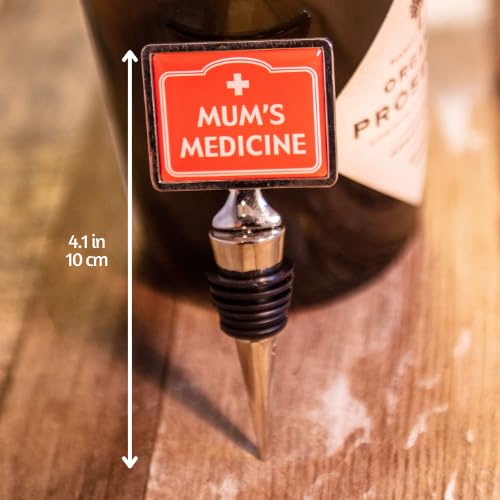 Boxer Gifts Medicine Novelty Bottle Stopper-Funny Wine Gifts for Mum On Mother’s Day Christmas & Birthday from Daughter or Son, Metal