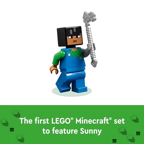 LEGO Minecraft The Cherry Blossom Garden Toy for 8 Plus Year Old Boys & Girls, with a Sunny Character Figure, Sniffer, Zombie and Bees, Hands-on Video-Game Set, Gamer Gift for Kids 21260