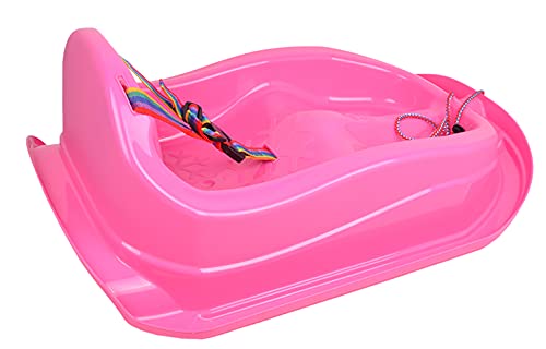 Children's Sledge with Safety Belt up to 3 Years (Pink)