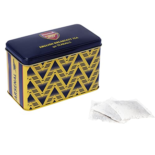 New English Teas Arsenal Bruised Banana Tea Tin with 40 English Breakfast Teabags - Gift Guide