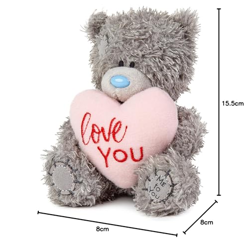Me To You Bear 4" Love You Padded Heart, Gray - Gift Guide