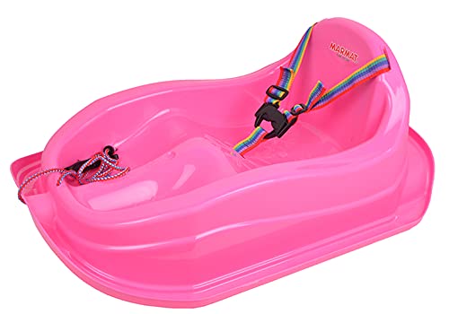 Children's Sledge with Safety Belt up to 3 Years (Pink)