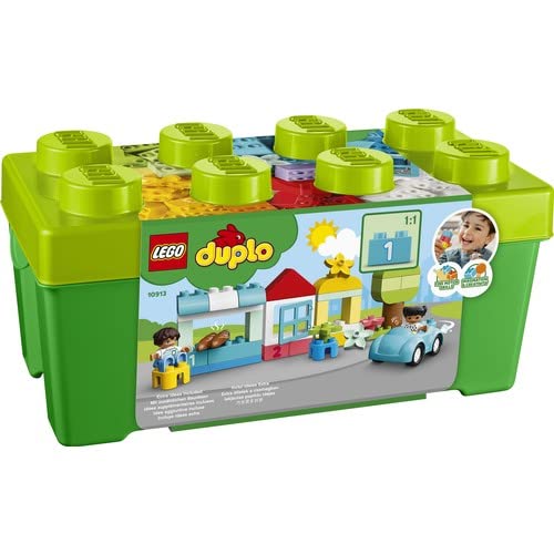 LEGO DUPLO Classic Brick Box Building Set with Storage, First Bricks, Fine Motor Skills Learning Toy for Toddlers 1 .5 Years Old 10913