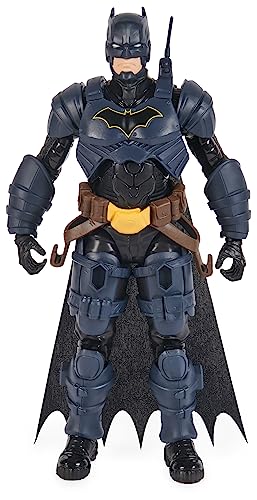 DC Comics, Batman Adventures, Batman Action Figure with 16 Armour Accessories, 17 Points of Articulation, 30cm, Super Hero Kids’ Toy for Boys and Girls