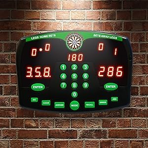 Thomas & Anca Club Supplies Ltd Darts Deluxe Electronic Dart Scorer Electronic Scoreboard For Dart Lovers Xmas Gift Dart Players Man Cave Gift Xmas Gift Present for him - Gift Guide