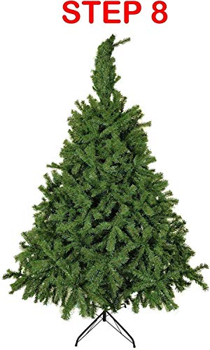 Abaseen 7ft Artificial Christmas Tree Xmas Pine Tree with Solid Metal Legs Perfect for Indoor and Outdoor Holiday Decoration (Green, 7FT) - Gift Guide