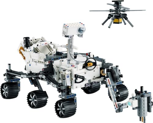 LEGO Technic NASA Mars Rover Perseverance Space Set with AR App Experience, Science Discovery Set, Learn About Vehicle Engineering, Construction Toy, Birthday Gift for Kids 10 Years and Up 42158