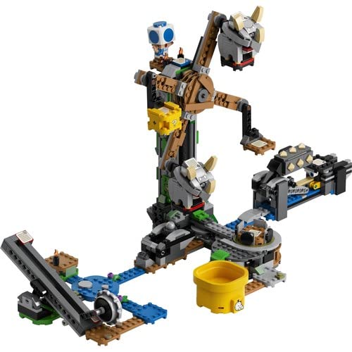 LEGO 71390 Building Set, Super Mario Reznor Knockdown Expansion Set, Collectible Buildable Game Toy for Kids with Blue Toad Figure, Multicolor, Gifts for Girls and Boys age 8 Plus