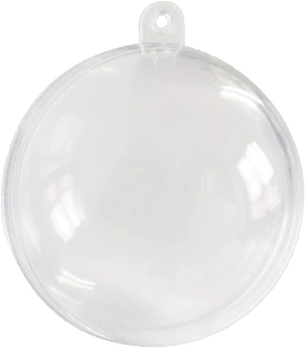 Uhat DIY Acrylic Fillable Baubles Assorted Size 4-12CM Clear Plastic Ornaments Ball Christmas Tree Decoration Pack 10 (6cm) - Gift Guide