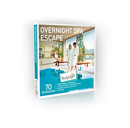 Buyagift Overnight Spa Escape Gift Experiences Box – 70 relaxing overnight breaks for two at UK hotels with spa and leisure facilities - Gift Guide