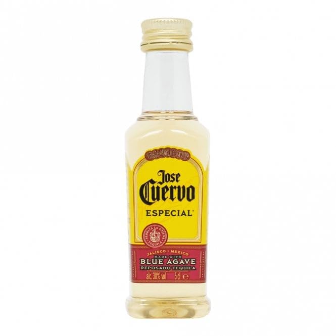 Tequila Selection Trio Gift Set. 3 x 5cl bottles, including 1800 Silver and Jose Cuervo Especial. Premium Tequila Gift Pack for Christmas and Birthdays