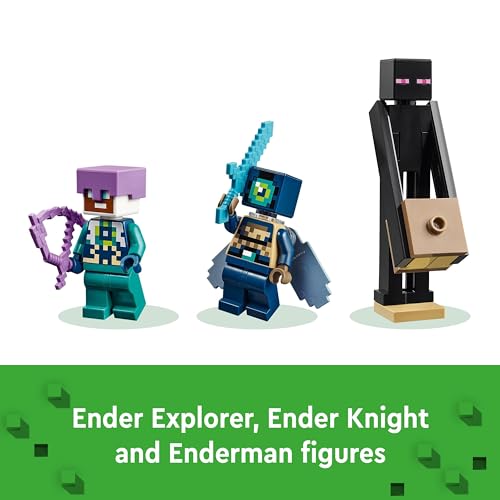 LEGO Minecraft The Ender Dragon and End Ship, Toy for 8 Plus Year Old boys & Girls, Features an Enderman Figure, Video-Game Building Set for Independent Play, Gamer Gifts for Kids 21264