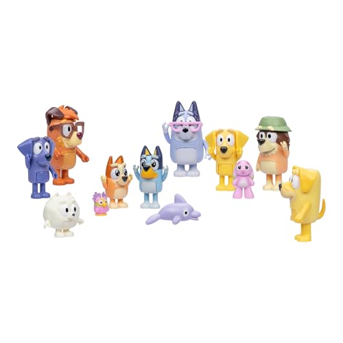 Bluey The Super Fan Set, Includes Twelve 2-2.5 Inch Figures