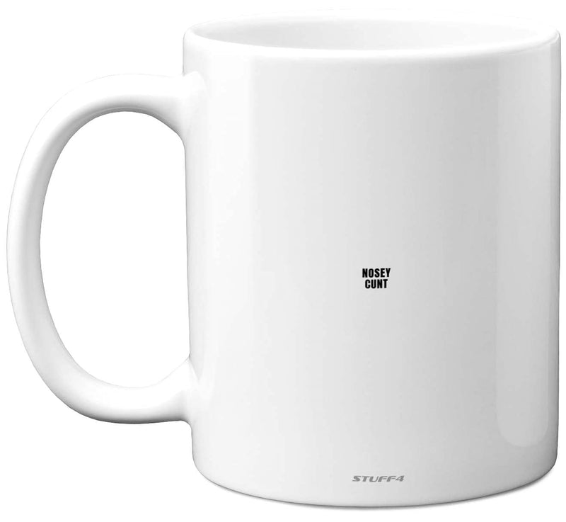 Nosey C**t Mug - Fun Sarcastic Gifts for Work Colleagues, Crude Rude Xmas Gift, Novelty Christmas Mug for Friends, Funny Secret Santa Gifts, 11oz Ceramic Dishwasher Microwave Safe Coffee Cup Mugs - Gift Guide