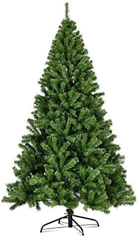 7FT/2.1M Classic Artificial Christmas Tree Xmas Realistic Natural Green Branches with Solid Metal Leg - Gift Guide